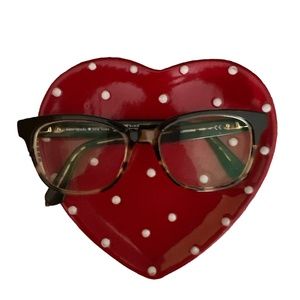 Polkadot, heart trinket tray, soap holder, ring holder, Jewelry dish